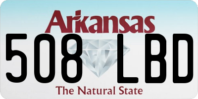 AR license plate 508LBD