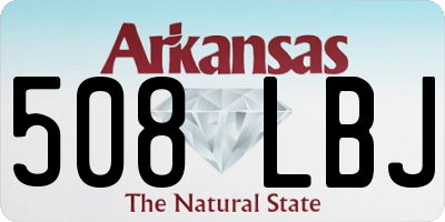 AR license plate 508LBJ