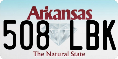AR license plate 508LBK