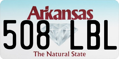 AR license plate 508LBL