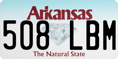 AR license plate 508LBM