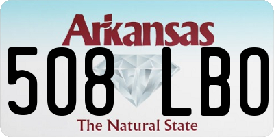 AR license plate 508LBO