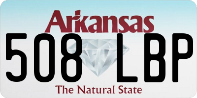 AR license plate 508LBP