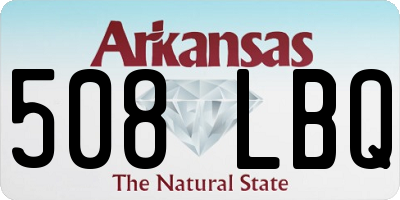 AR license plate 508LBQ