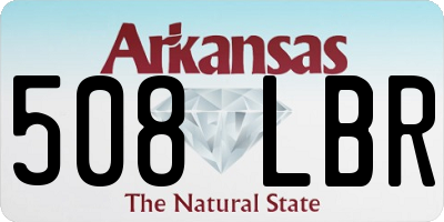 AR license plate 508LBR