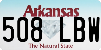 AR license plate 508LBW