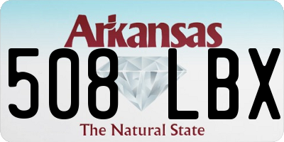 AR license plate 508LBX