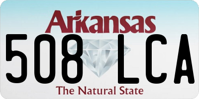 AR license plate 508LCA