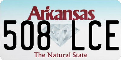 AR license plate 508LCE
