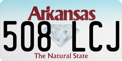 AR license plate 508LCJ