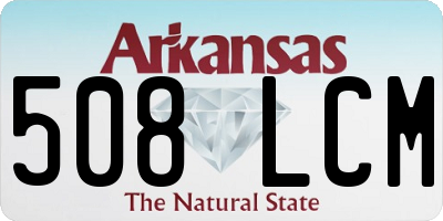 AR license plate 508LCM