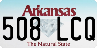 AR license plate 508LCQ