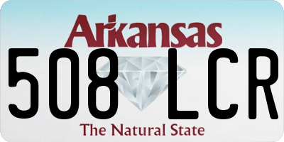 AR license plate 508LCR