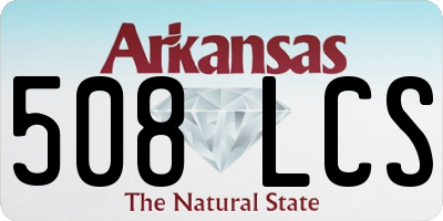 AR license plate 508LCS
