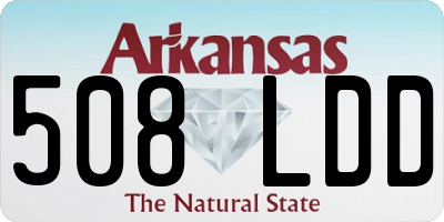 AR license plate 508LDD