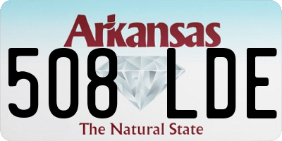AR license plate 508LDE