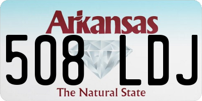 AR license plate 508LDJ
