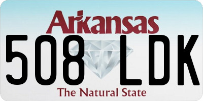 AR license plate 508LDK