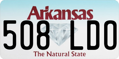 AR license plate 508LDO