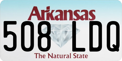 AR license plate 508LDQ