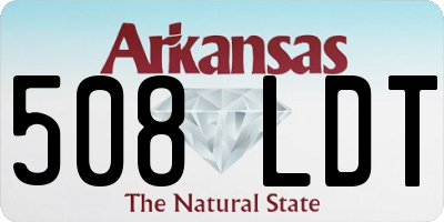 AR license plate 508LDT