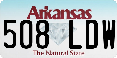 AR license plate 508LDW
