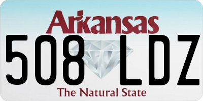 AR license plate 508LDZ
