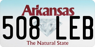 AR license plate 508LEB
