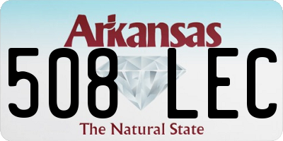AR license plate 508LEC