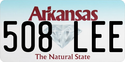 AR license plate 508LEE
