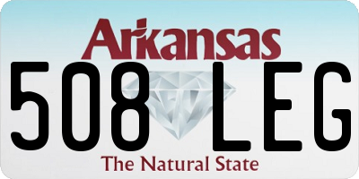 AR license plate 508LEG