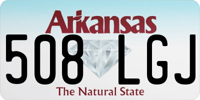 AR license plate 508LGJ