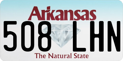 AR license plate 508LHN