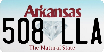 AR license plate 508LLA