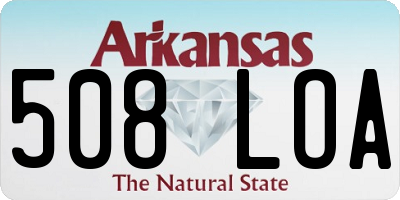 AR license plate 508LOA