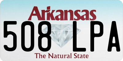 AR license plate 508LPA