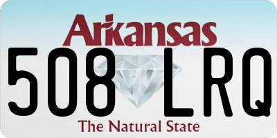 AR license plate 508LRQ