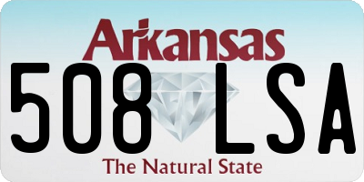 AR license plate 508LSA