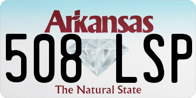 AR license plate 508LSP