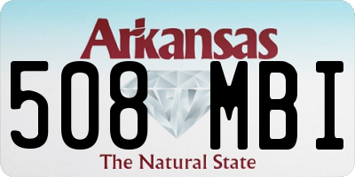 AR license plate 508MBI
