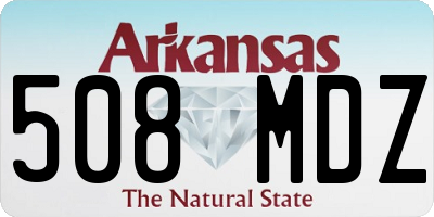 AR license plate 508MDZ