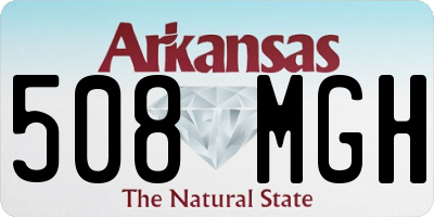 AR license plate 508MGH