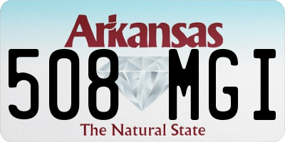 AR license plate 508MGI