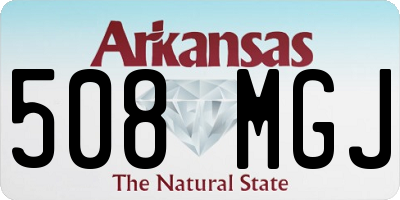 AR license plate 508MGJ