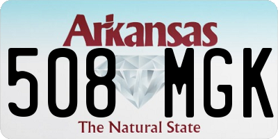 AR license plate 508MGK