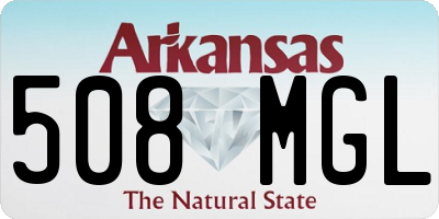 AR license plate 508MGL