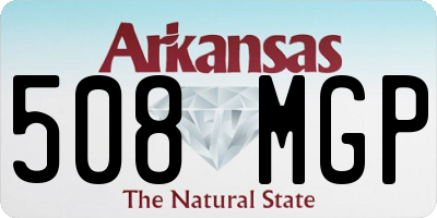 AR license plate 508MGP