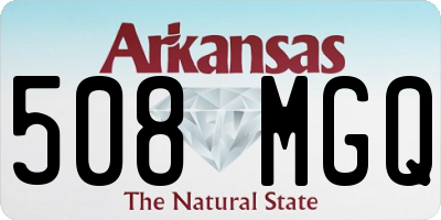 AR license plate 508MGQ