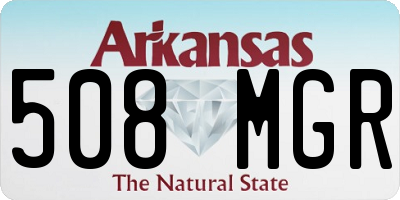 AR license plate 508MGR