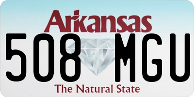 AR license plate 508MGU